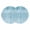 Bluish Green, variant on Turquoise Round 15 Inch Placemats Set of 2, Modern Abstract Art Ombre Striped HeatResistant Non Slip Place Mats for Dining Table, Wipeable Braided Kitchen Table Mats for Housewarming