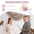 thumbnail image 4 of YSNOOWE 1Set Paper Wedding Vows Cards with Elegant Bowknot Pattern Perfect for Wedding Banquets, 4 of 8