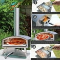 "RichYa 12"" Portable Stainless Steel Pellet Pizza Oven for Outdoor