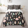 thumbnail image 2 of YST 7Pcs Black Christmas Comforter Set Full Size,Nutcracker Christmas Gift Bedding Set,Xmas Snowflake Stars Bed In A Bag,Romantic Princess Castle Quilt with Flat Fitted Sheet, 2 of 5
