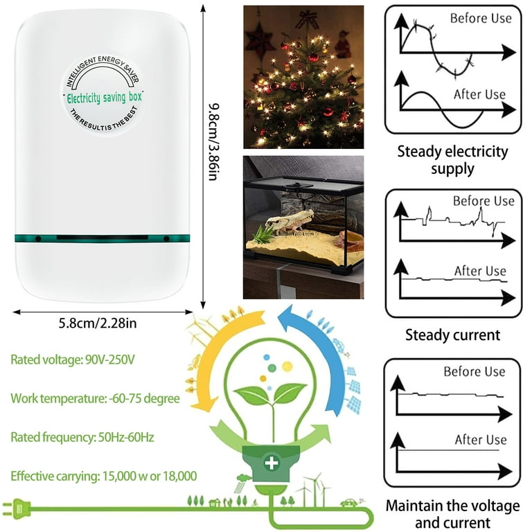 LNKOO Power Save Energy Saver Electricity Saving Box, 90V-250V