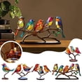 thumbnail image 4 of Pájaro en Rama Artesanía Vidrieras Pájaros Animal Plano decoración decorativa Acrílico Adornos Creativos Acrílico al Aire Libre para Almacenamiento de vino Estatuas, 4 of 7