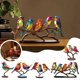 thumbnail image 4 of Pájaro en Rama Artesanía Vidrieras Pájaros Animal Plano decoración decorativa Acrílico Adornos Creativos Acrílico al Aire Libre para Almacenamiento de vino Estatuas, 4 of 7