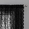 Pinewave Home Pinewave Sheer Lace Vintage Floral Rod Pocket Window Curtain, 2 Panels, Black, 54"W x… — $19.95 (20% off)