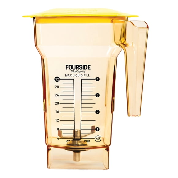 Jarra de batidora Blendtec FourSide de repuesto, 75 oz, color amarillo