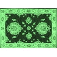 thumbnail image 1 of Ahgly Company Indoor Rectangle Persian Emerald Green Traditional Area Rugs, 7' x 10', 1 of 4