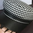 thumbnail image 4 of YooGuoGuo Newsboy Cap Octagonal Cap for Women Plaid Leather Visors Vintage Winter Berets Ladies Hat Spring Paperboy Hat, 4 of 7