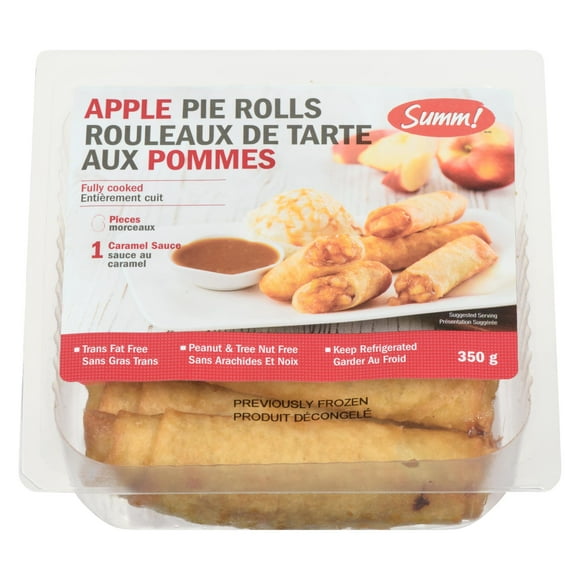 SUMM! Apple Pie Rolls, 6 pieces dessert rolls with 1 package of caramel sauce, 350g