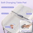thumbnail image 3 of 2 in 1 Bathtub with Changing Table, Foldable Diaper Changing Station Adjustable Height Waterproof Nursery Organizer with Storage Racks, 3 of 8