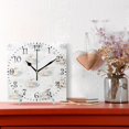 thumbnail image 2 of 7.78" Black Analog Square Wall Clock Sweet Rabbit, 2 of 5