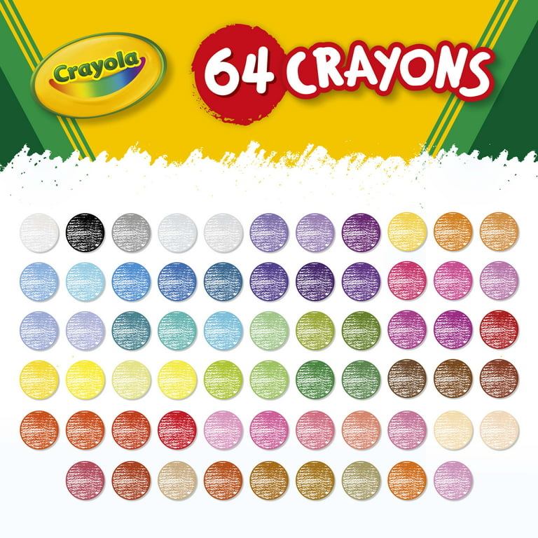Crayola Crayons - 64 Count, Kids Crayons, Back to School Craft Supplies for  Classrooms, Nontoxic, Ages 3+，Children Toys - AliExpress