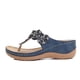 thumbnail image 4 of Zapatos de mujer Tacón inclinado Sandalias de tacón bajo Zapatillas casuales de talla grande Chanclas Wmkox8yii  hj789, 4 of 6