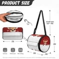 thumbnail image 7 of ZIATUBLE Christmas Deers Toilet Paper Holder Snowflakes Hanging Paper Towel Case with Smooth Zipper Tissue Roll Hanging Cover Washable Paper Towel Roll Organizer Accessories Indoor, 7 of 7