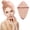 Pink, variant on TUOBARR Double Coral Fleece Hair Drying Cap Women's Microfiber Absorbent Quick Drying Hat Instant Dry Hair Towel Fast Drying Hair Towel
