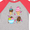 thumbnail image 4 of Inktastic Ice Cream with Patterns Boys or Girls Toddler T-Shirt, 4 of 5