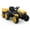 Yellow, variant on Eastvita 12V Ride on Car Ride on Toys Tractor w/Trailer Dual Motors Remote 6 Wheels Safety Belt LED Music