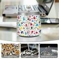 thumbnail image 6 of Yayeee Ashtray with Lid for Cigarette Smokeless Stainless Steel Home Ash Holder, Colorful Triangles, 6 of 7