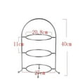 thumbnail image 3 of Elegant Stainless Steel Dessert Display Stand, Space Saving And Easy Storage For Brunch Buffet, 3 of 5