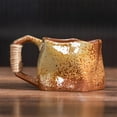 thumbnail image 4 of Latrodar Pottery Kilns Into Retro Special-shaped Mugs Rough Pottery Hand Knead Irregular Nordics Style Coffee Cups yellow Decorative 3.32x3.32 Inch, 4 of 5