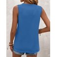thumbnail image 4 of Zeagoo Crew Neck Tank Top Women Summer Loose Fit Tunic Tops Dressy Tanks Basic Sleeveless Shirt, 4 of 6