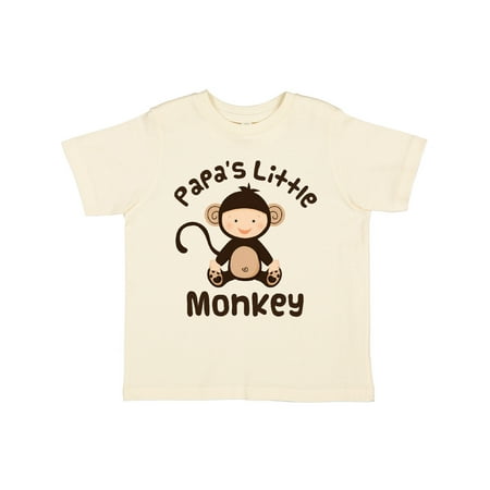 

Inktastic Papas Little Monkey Boys Funny Gift Toddler Boy or Toddler Girl T-Shirt