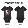 thumbnail image 3 of It's In My DNA Puerto Rican Flag Country Pride Baby Rompers Baby Bodysuit (Black, 12-18 Months), 3 of 5
