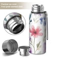 thumbnail image 2 of 20 Oz Watercolor Floral Pattern Coffee Tumbler Double Wall Insulated Stainless Steel Water Bottle | Metal Reusable Thermoses Flask with Cup Cap | Leak & Sweat Proof with Anti-Dust Lid, 2 of 7