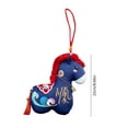 thumbnail image 3 of Lksixu Horse Stuffed Animal Toys, 9 inch Horse Plush Dolls with Embroidery and Bell, Soft Cute Hanging Mascot Chinese Zodiac Horse Pendants, Spring Festival Decorations for Couch Sofa Living Room, 3 of 9