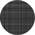 thumbnail image 1 of Ahgly Company Indoor Round Patterned Carbon Gray Area Rugs, 6' Round, 1 of 6