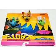 Micro Machines Z-Bots Xactor, Stixxer, Catron Figures 1993 Galoob No. 65716