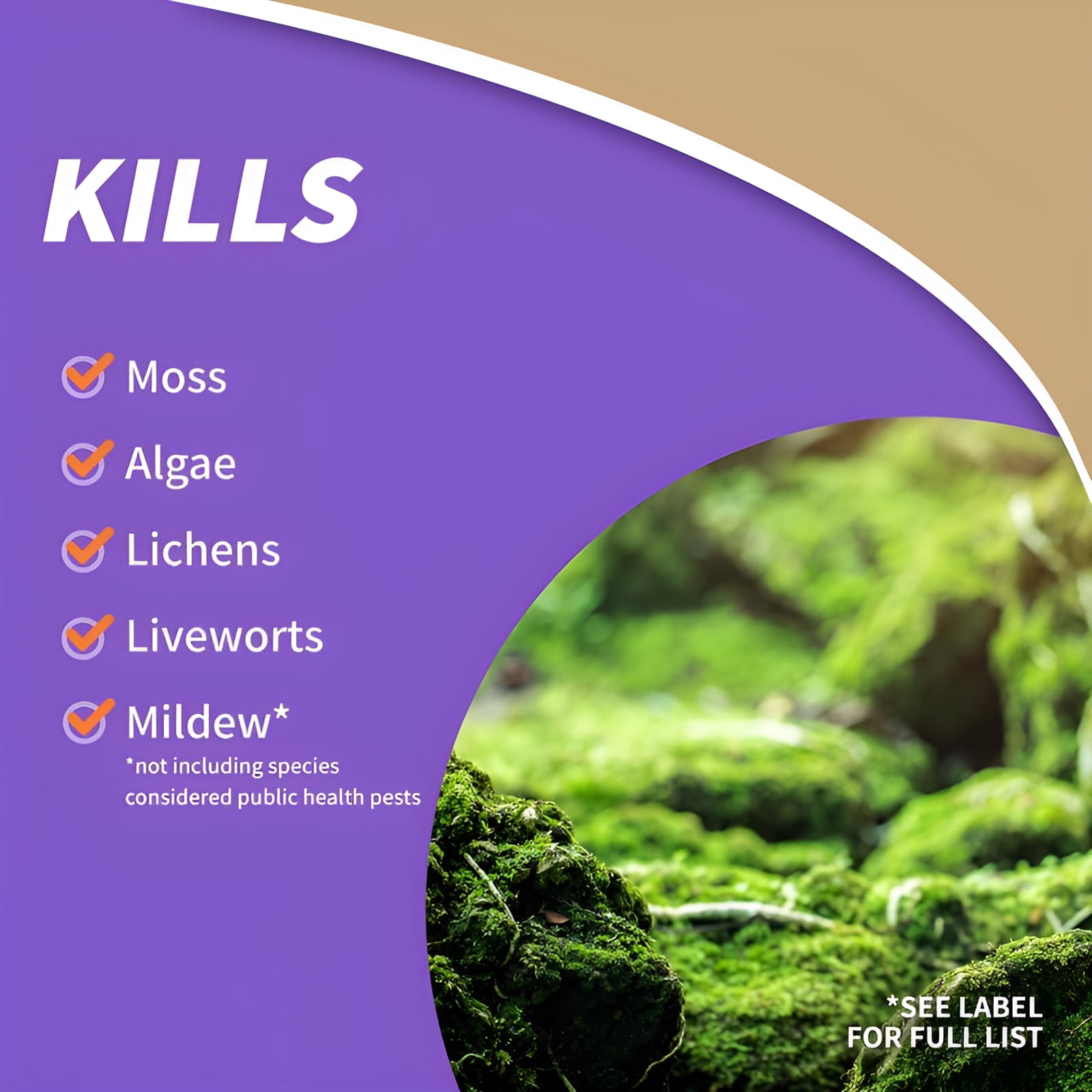 Bonide (BND728) - MossMax Moss Killer, Ready to Spray, Outdoor Algae, Moss, & Lichens Control (32 oz.)