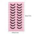 thumbnail image 2 of 10 pares de pestañas autoadhesivas reutilizables extensión de pestañas postizas gruesas naturales No necesita pegamento ni delineador de ojos, 2 of 2