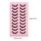 thumbnail image 2 of 10 Pairs Reusable Self Adhesive Eyelashes Natural Thick False Lashes Extension No Glue Or Eyeliner Needed, 2 of 2