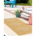 thumbnail image 5 of Unique Loom Outdoor Modern Collection Area Rug - Tambor (2' x 5' 3" Runner Yellow/Ivory), 5 of 11