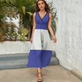 thumbnail image 3 of El Salvador Flags Dress Fashion Boho Beach Long Dresses Female Party Printed Maxi Dress, 3 of 9
