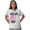 thumbnail image 2 of Animal Ladies TShirts Tees T For Women What I Look For In Guys Border Collie Dog, 2 of 2