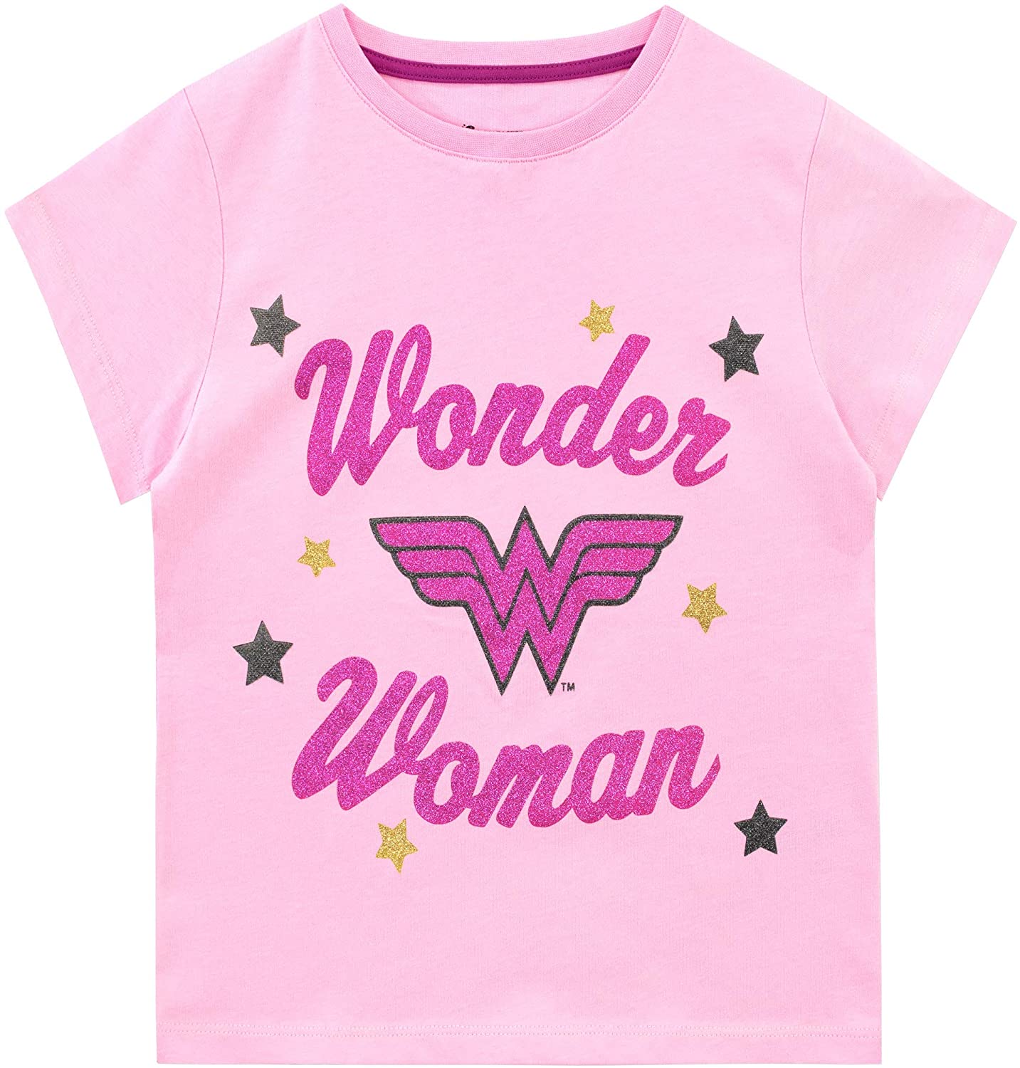 Girls Wonder Woman TShao5man Shirt Pink 