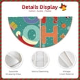 thumbnail image 3 of Rateoe Ho Ho Ho Pattern Christmas Tree Skirt with Ties, Christmas Tree Decorations, Farmhouse Christmas Decor Xmas Holiday Decorations-48", 3 of 6