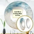 thumbnail image 3 of Designart "Amber And Azure Seashore Sand Blend" Coastal Beach Sand Round Mirror Wall Decor Coastal - Large Beige Round Office Mirror - Round Mirror - 29" x 29", 3 of 6