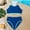 Blue, variant on Tween Swimsuits Double Strap 2 Piece Girls Bathing Suit with Chest Pad Swim Suits for Tweens 11-12 Years