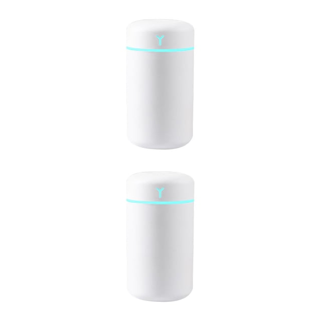 Bewildely Humidificador de aire USB Humidificador de bajo ruido Difusor de humidificación Dormitorio Nebulizador de viaje Fabricante de niebla Blanco 2Conjunto