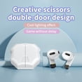 thumbnail image 3 of Auriculares Bluetooth 5.2 Baoblaze IPX4 Impermeables Estéreo Bilaterales para Juegos Blanco, 3 of 8
