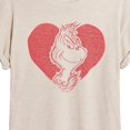 thumbnail image 3 of The Grinch - Grinch Heart  - Women's Oversized T-Shirt, 3 of 5