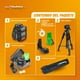 thumbnail image 2 of Kit Gladiator Nivel Láser Recargable 45m IP54 + Tripie, 2 of 9