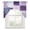 Purple White Gray, variant on Purple Teal Golden Marble Swag Valances for Windows, Abstract Modern Geometric Kitchen Valance Rod Pocket Window Treatment, Bathroom Swag Curtain Panel for Living Room, 56 x 36 inch
