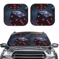 thumbnail image 2 of Sikiie Cosmic Red Sparkle Dice Print Foldable Car Windshield Sun Visor, Car Window Sunshade Suitable for Sedan, SUV and Truck Car Accessories-Medium, 2 of 6