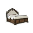 thumbnail image 2 of Formal Rich Wood Finish Upholstered Arched Headboard 1pc King Bed, 2 of 6