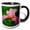 Black/White, variant on 3drose, Hybrid Bearded Iris Flower, Louisville, Kentucky - Na01 Aje0110 - Adam Jones, 11oz Two-tone Green Mug