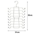 thumbnail image 6 of Lohuatrd 8 Tier Tank Top Bra Hanger Space Saving Traceless Easy Access Multifunctional Closet Organizer Hanging Storage Solution, 6 of 8