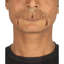 HPO Fake  Mustache & Facial Hair Collection - Brown Cowboy Costume Facial Hair, M5 for Adult Men